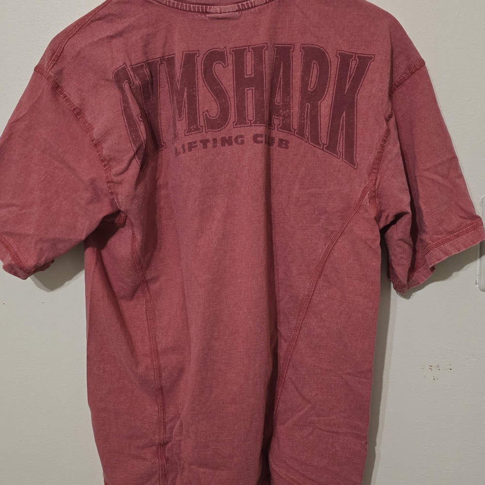 Gymshark Washed Red Short Sleeve Tee
